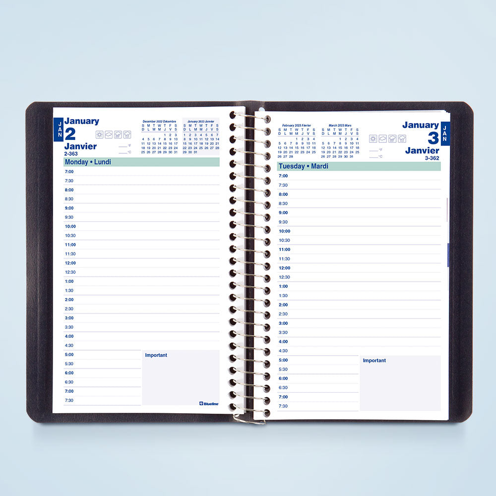 Blueline Daily Planners