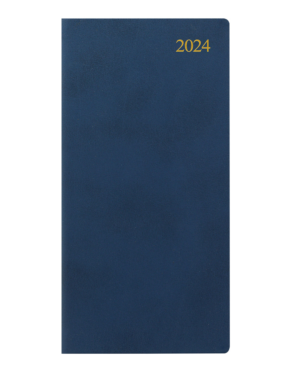 Signature Slim Week to View Leather Diary with Planners 2024 - English#colour_signtaure-blue
