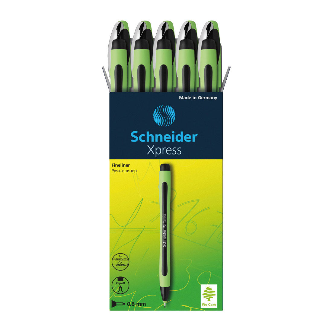 Xpress Fineliners 0.8mm, Box of 10#colour_black