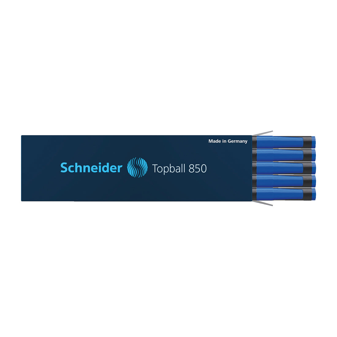 Topball 850 Rollerball Refill 0.5mm, Box of 10#colour_blue