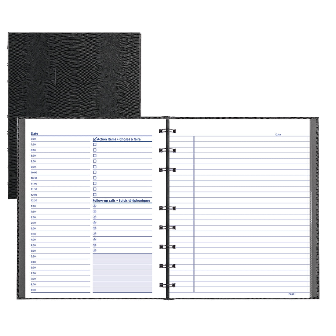 NotePro Undated Daily Planner, Bilingual, A29C.81B