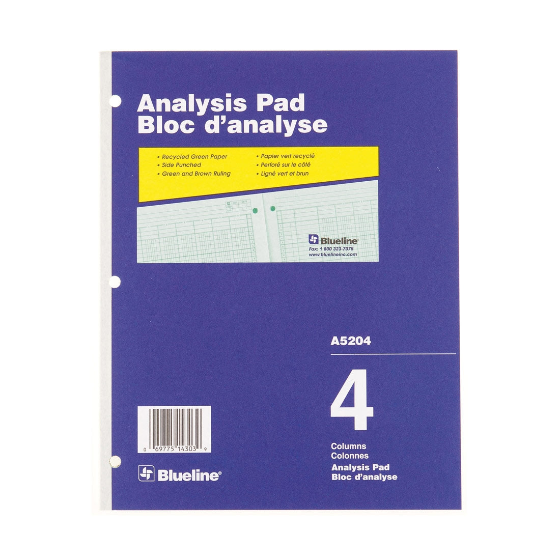 Analysis Pad - 4 Columns, A5204