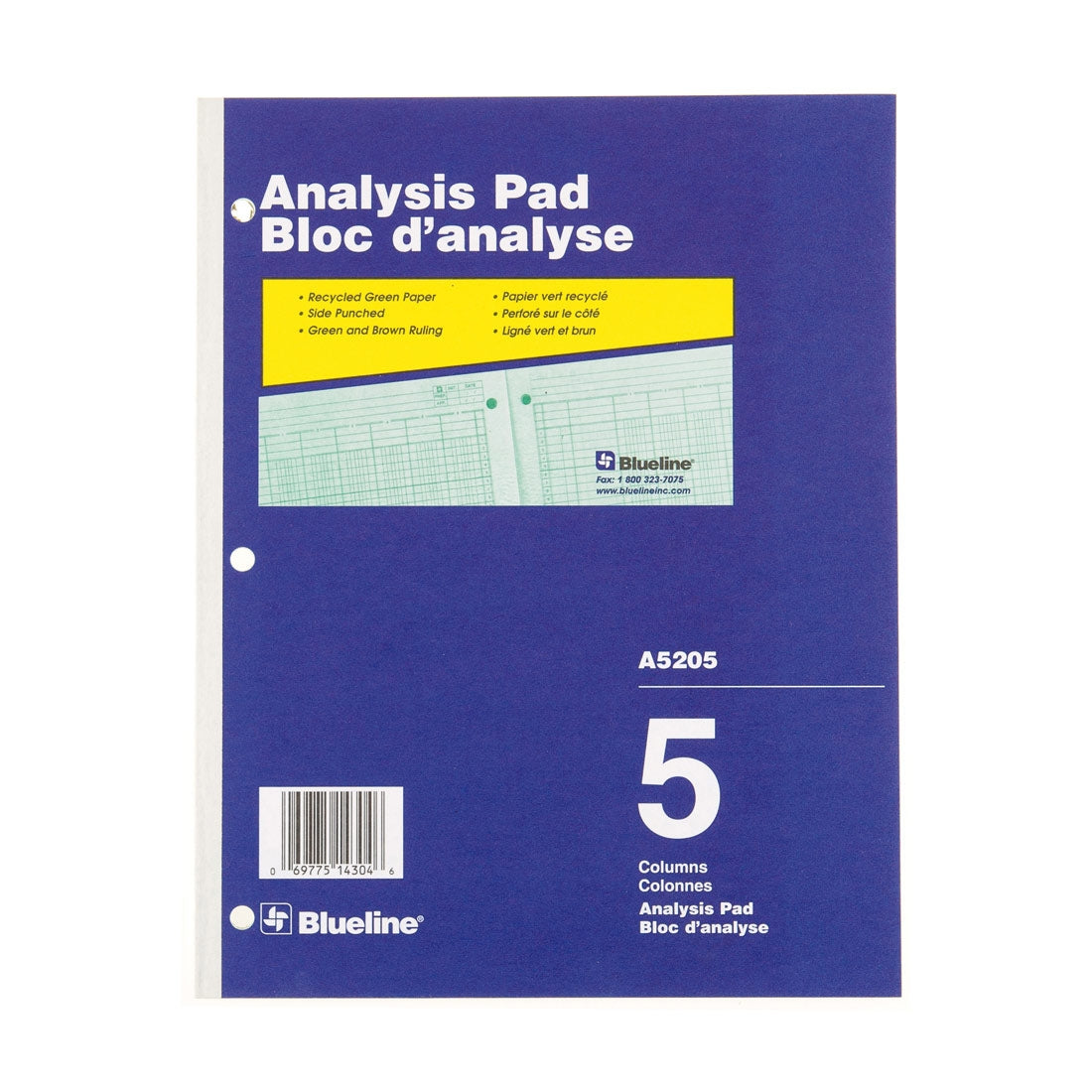 Analysis Pad - 5 Columns, A5205
