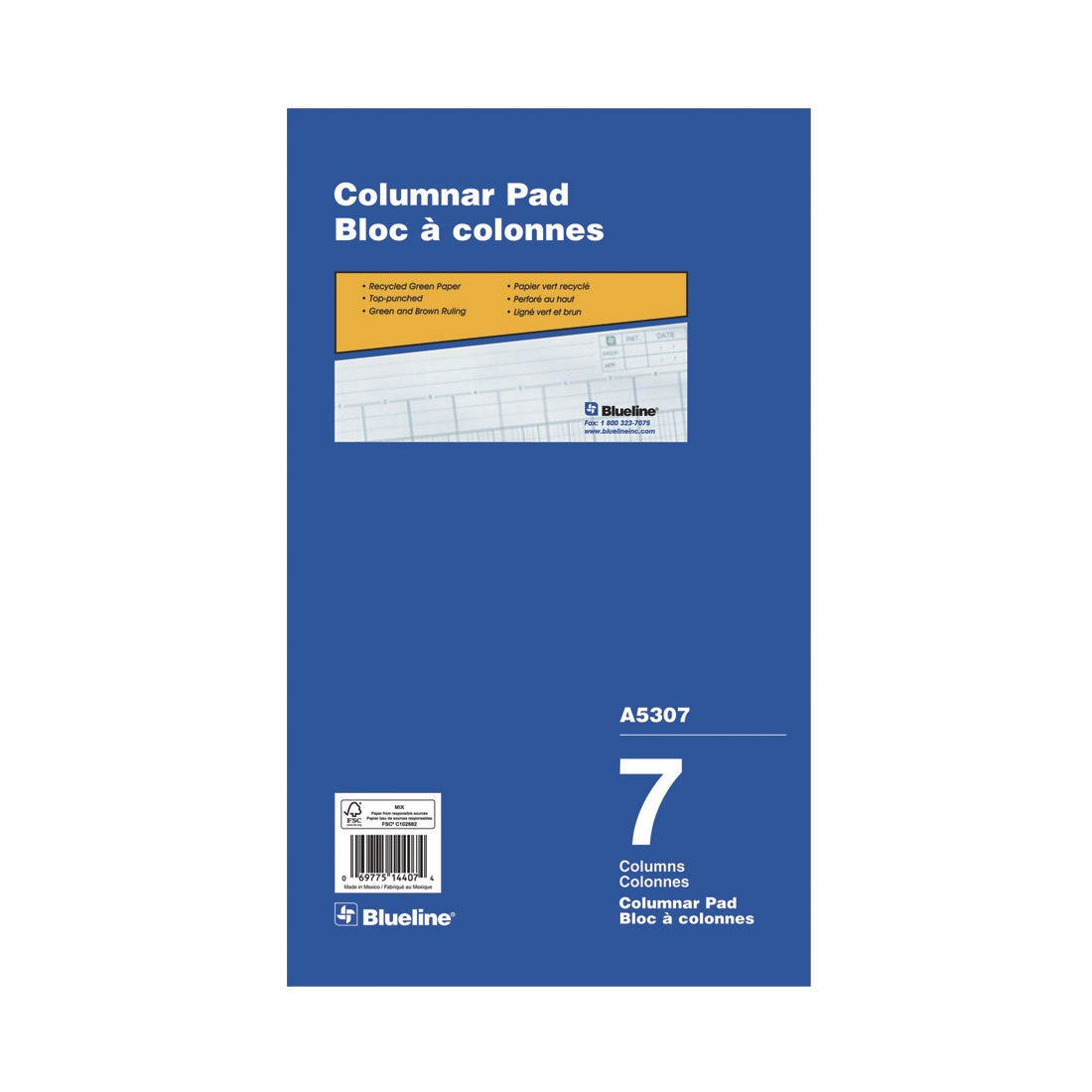 Columnar Pad - 7 Columns, A5307