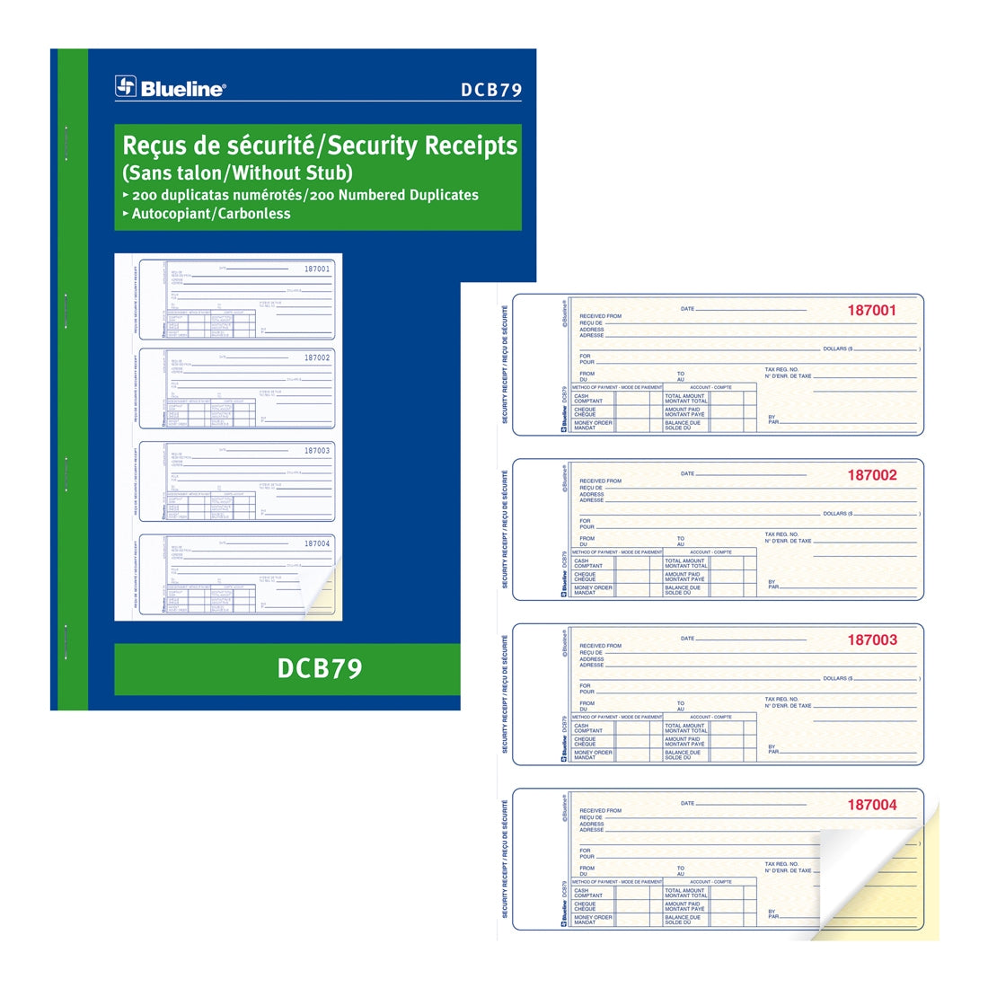 Security Receipts Book