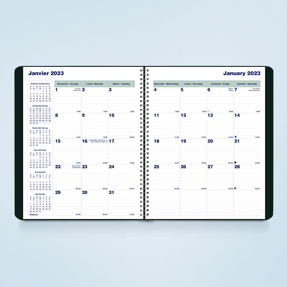 Blueline Monthly Planners