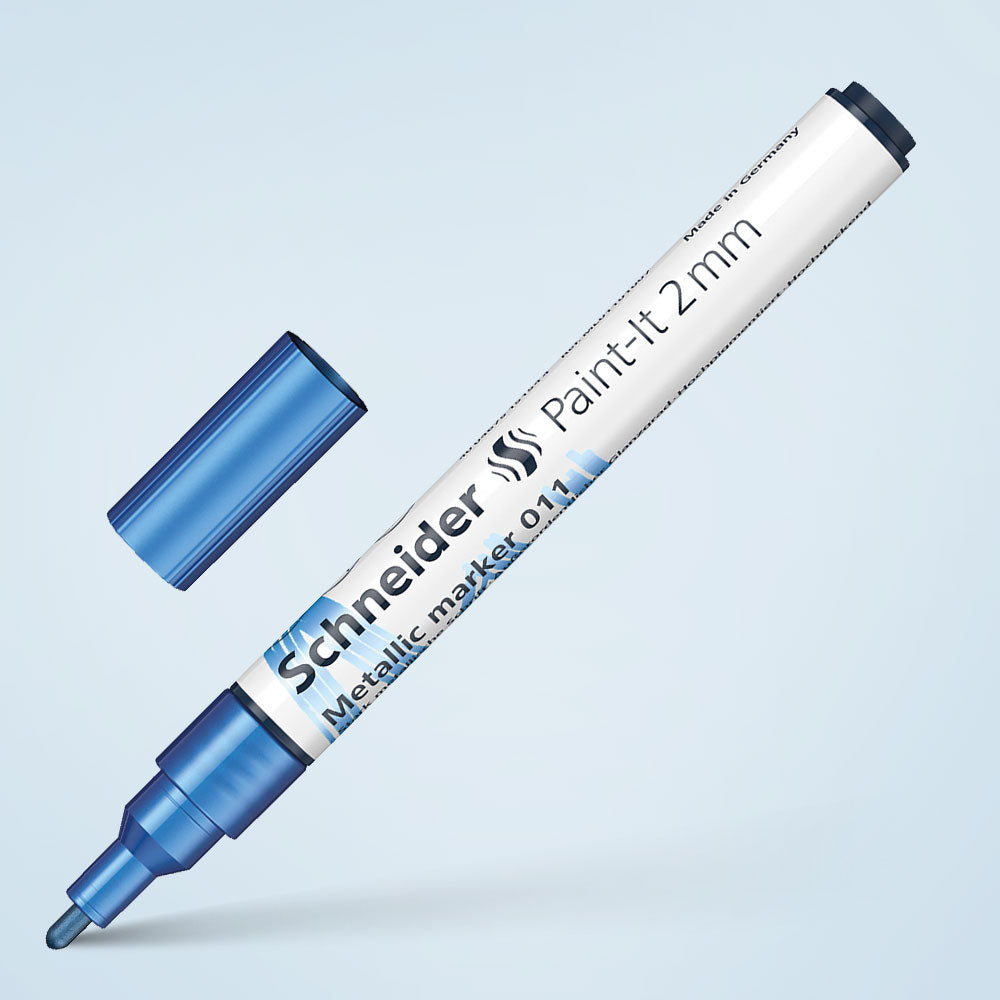 Schneider Acrylic & Creative Markers on Blueline