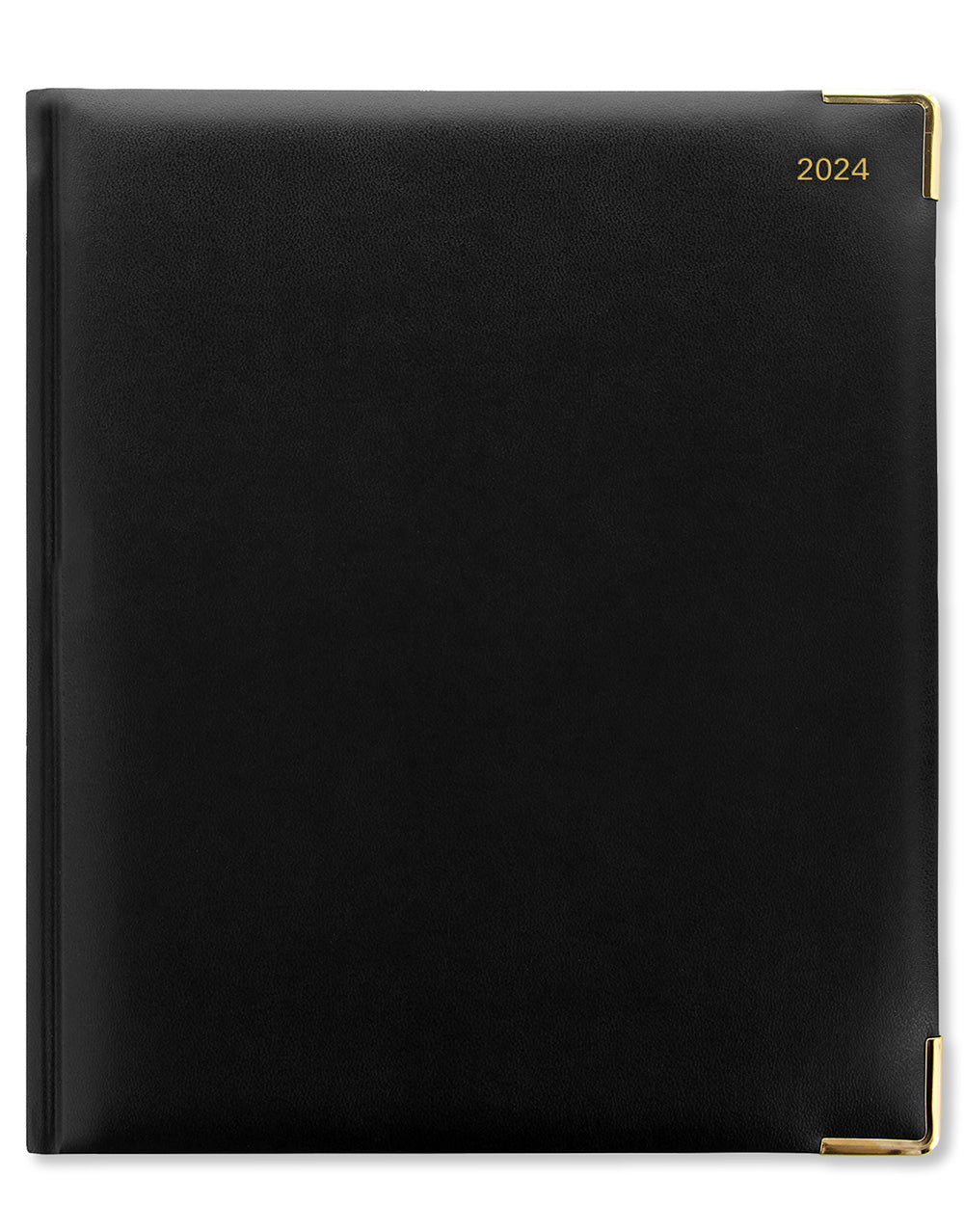 Roma Quarto Week to View Leather Planner with Appointments 2024 - English#colour_black