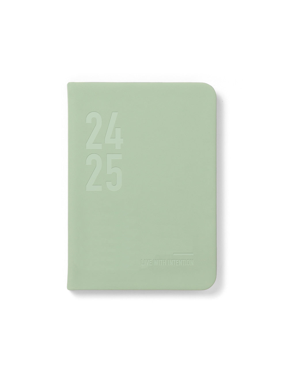Conscious A6 Day to a Page Diary with Appointments 2024-2025 - Multilanguage#colour_conscious-sage