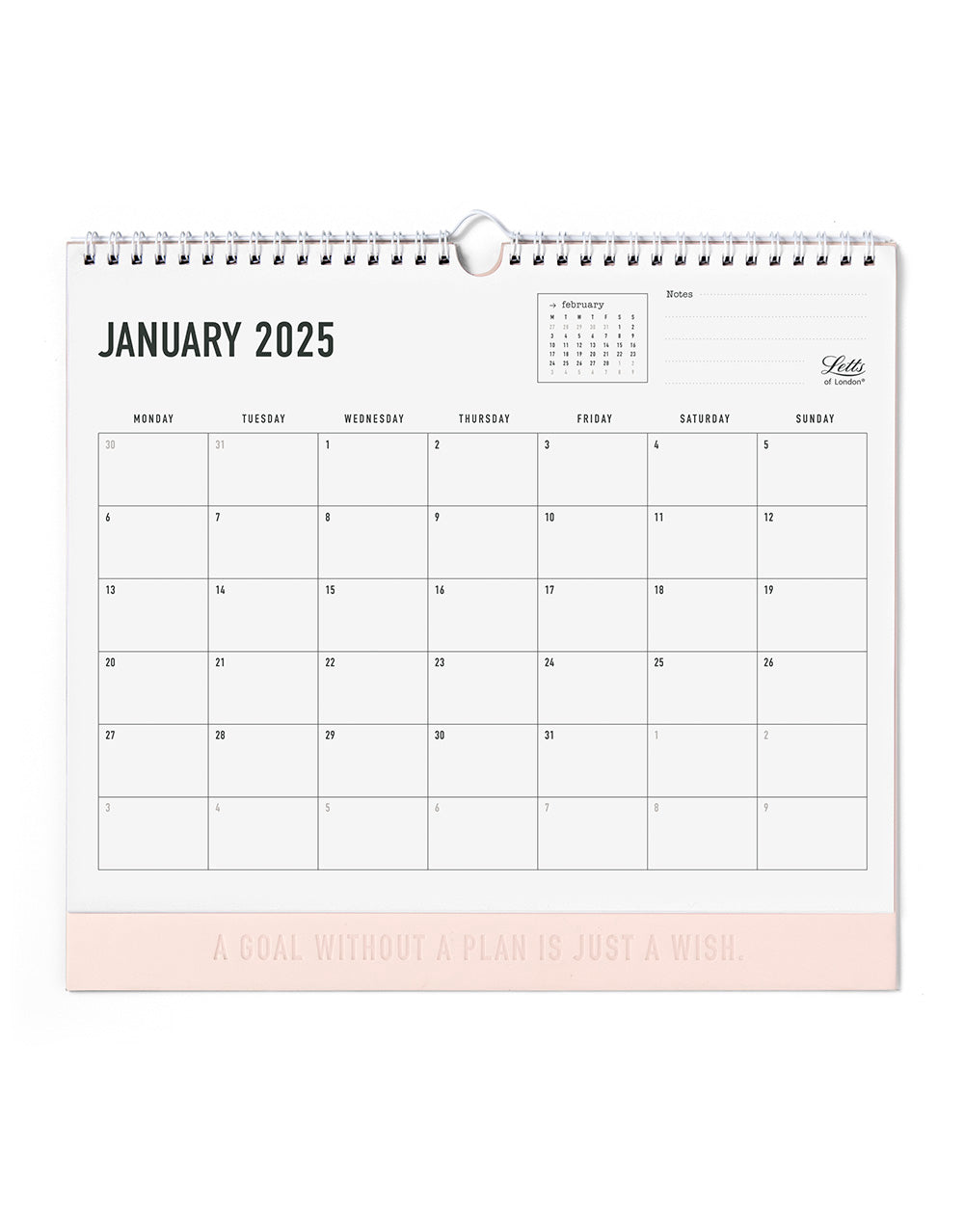 Conscious 2025 Wall Calendar Rosewater 25-082350#colour_rosewater