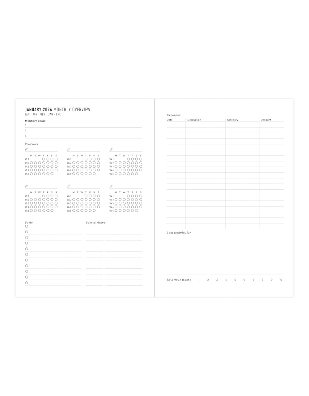 Letts of London Milano A5 Vertical Week to View Planner with Appointments 2026 - 26-CT03XURD #colour_red