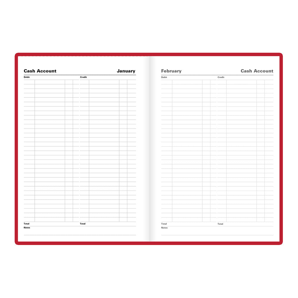 Letts A5 Daily Appointment Book, Standard, English, 2027 27-C10XBY #colour_red