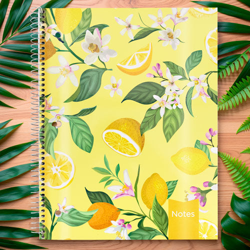 XTREME White Notebook, 1-subject#colour_lemon-garden