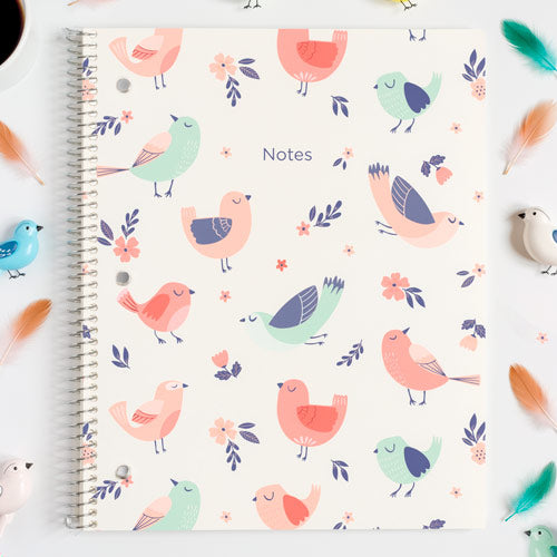 XTREME White Notebook, 1-subject#colour_feather-friends