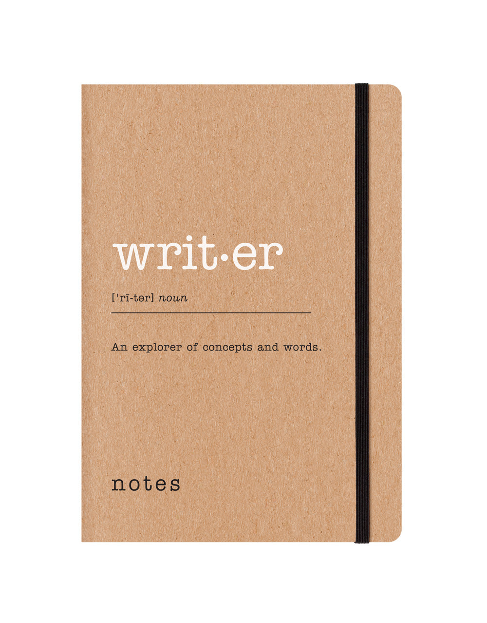 Eco Writers Words A5 Dotted Notebook#colour_brown-kraft