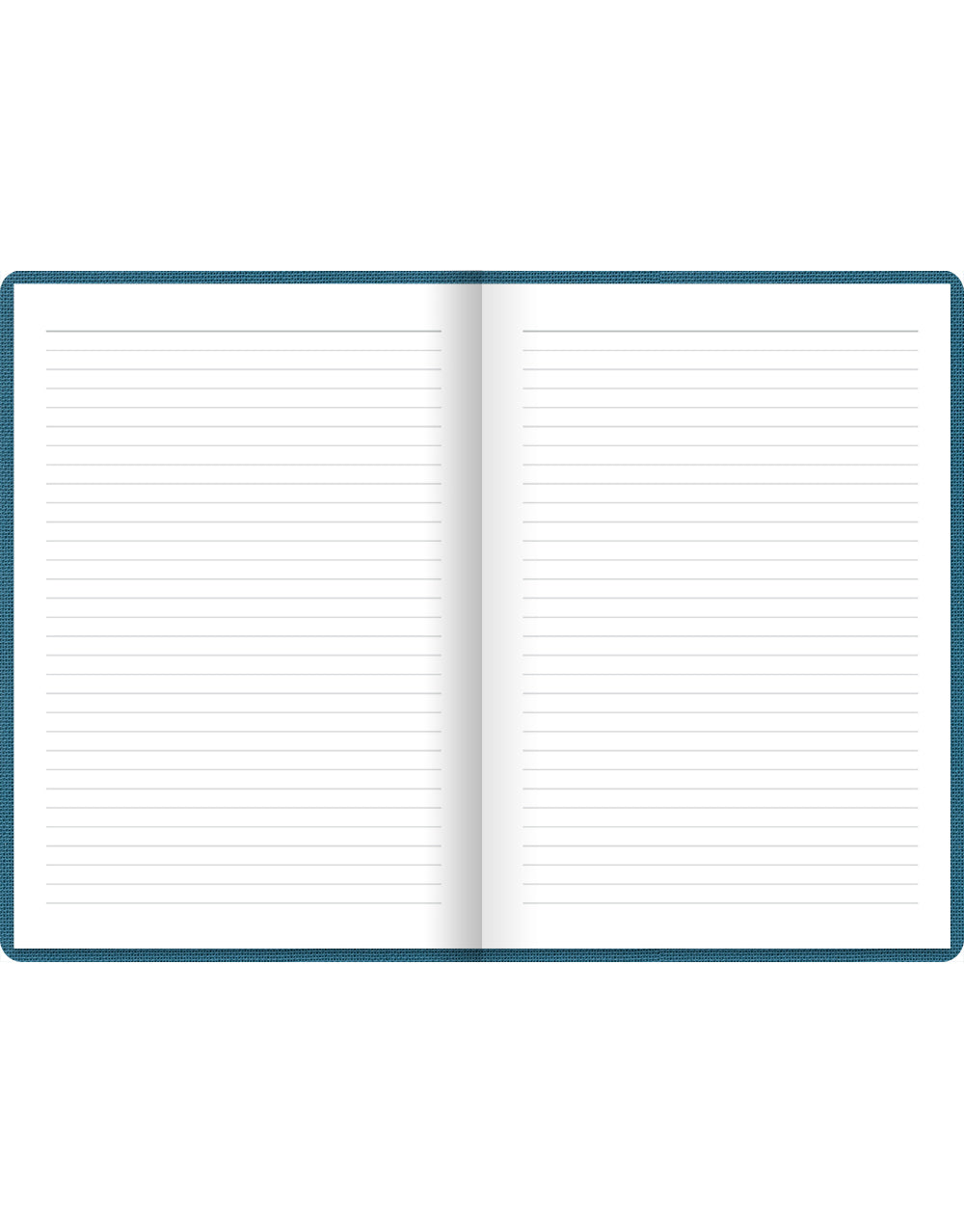 Raw A5 Ruled Notebook by Letts of London#colour_teal