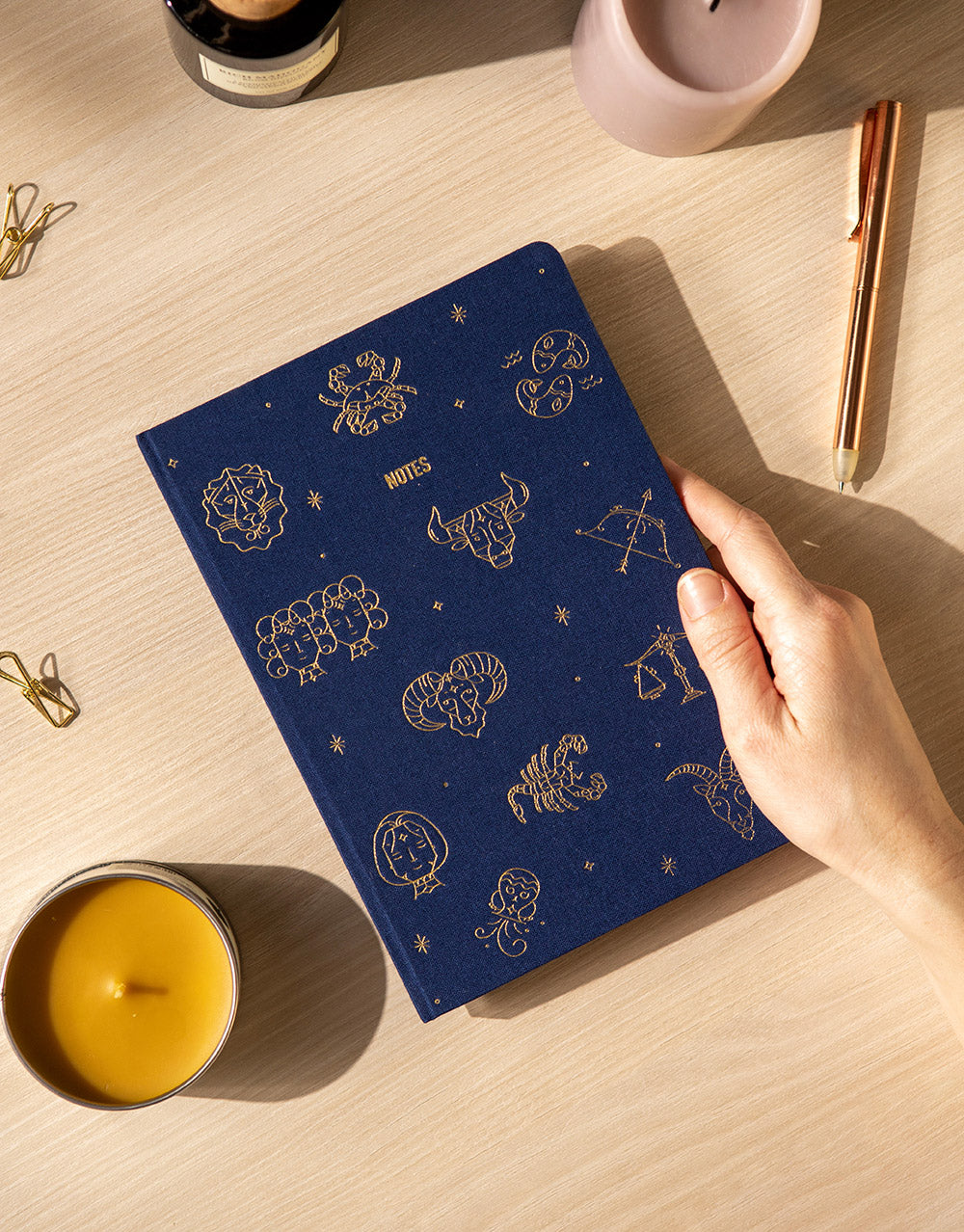 Zodiac A5 Ruled Notebook#colour_midnight