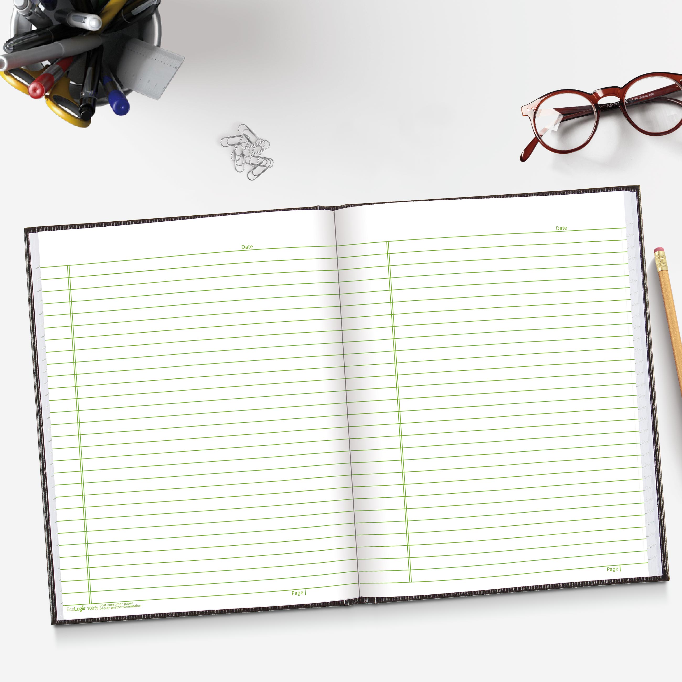 EcoLogix Executive Notebook A7E.BLK#colour_black