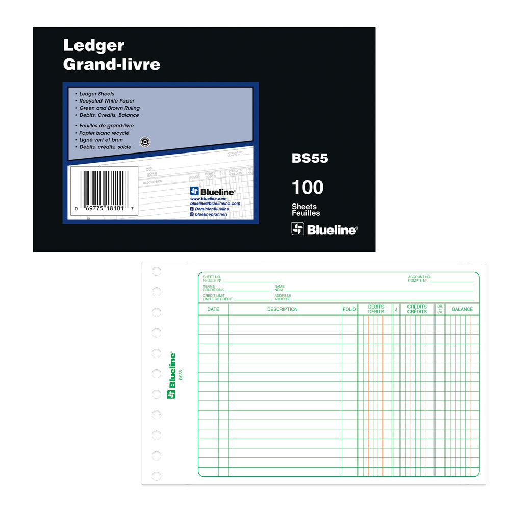 Mini-Ledger Sheets BS55