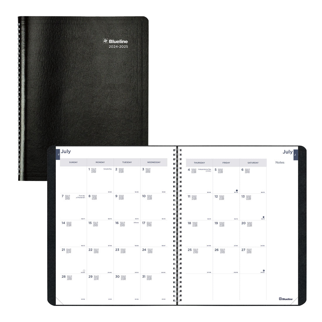 Academic Monthly Planner Classic 2024-2025, Black, English, CA701.BLK