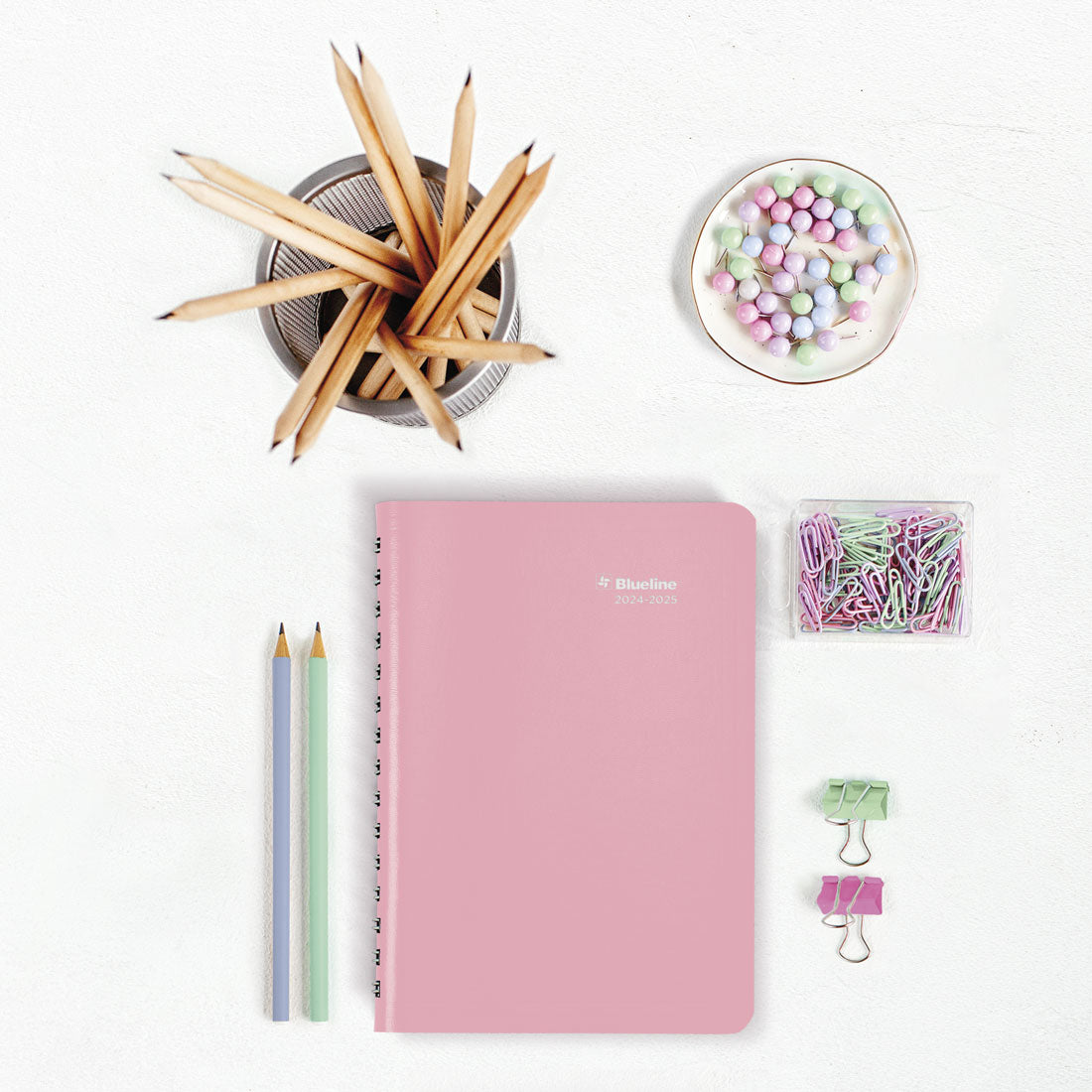 Academic Weekly Planner Fashion 2024-2025, Bilingual, CA101BF#colour_soft-pink