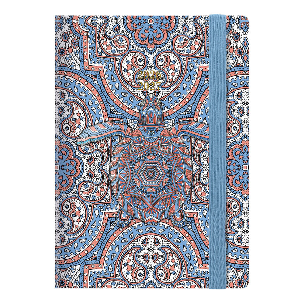 Paisley Academic Weekly Planner, A6, 2026 - 2027 - Multilingual 27-031136 #colour_turtle