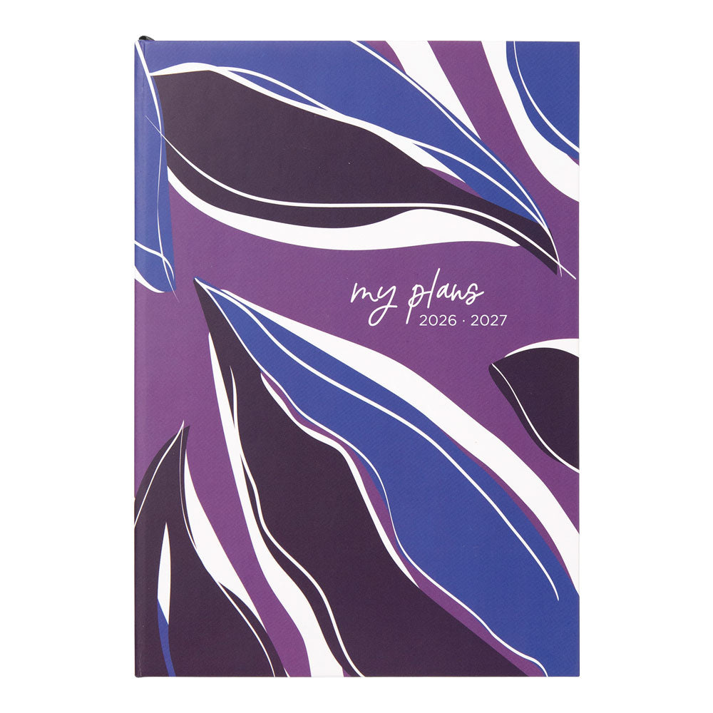 Botanics Academic Weekly Planner, A5, 2026 - 2027 - Multilingual 27-031919 #colour_botanics-plum