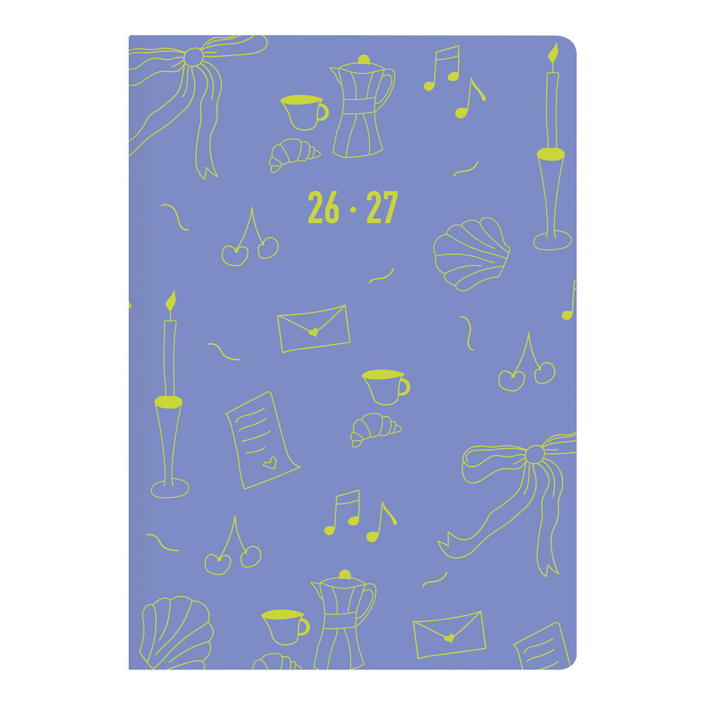 Little Joys Academic Weekly Planner, A5, 2026 - 2027 - Multilingual 27-031996 #colour_little-joys-blue