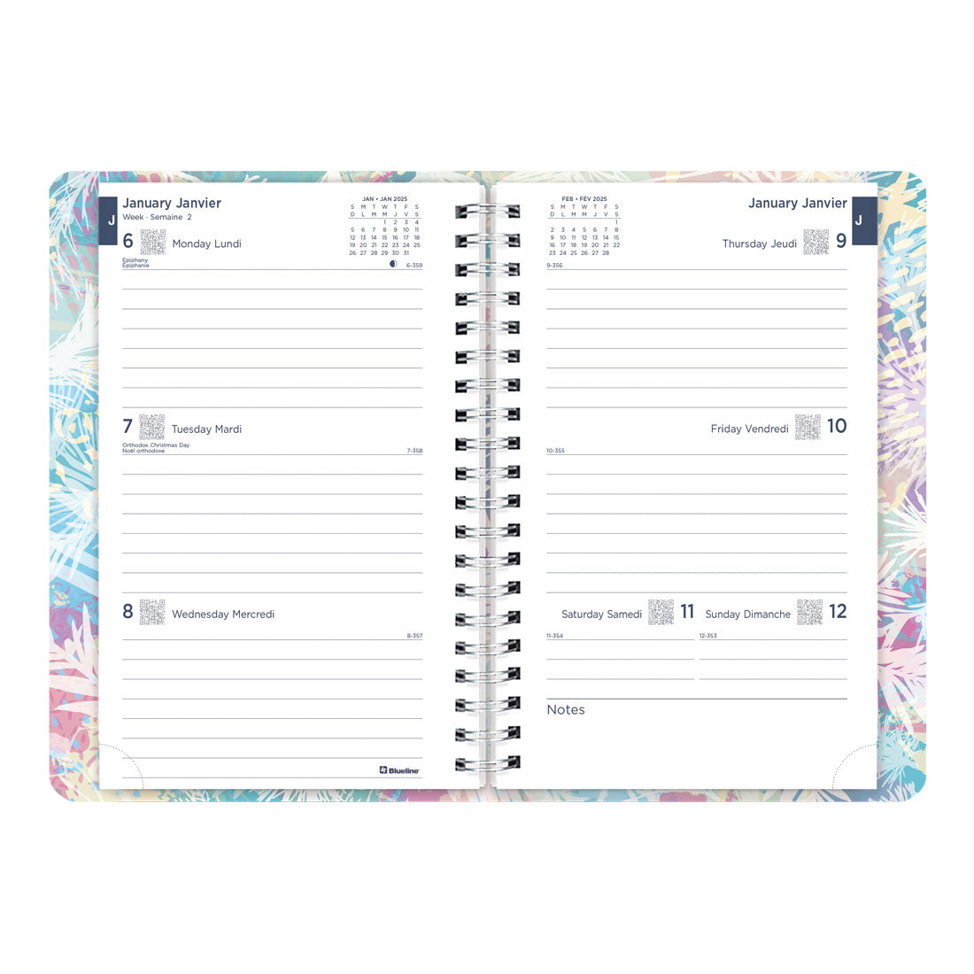 Meadow Weekly/Monthly Planner 2025, Bilingual, C101BG.01