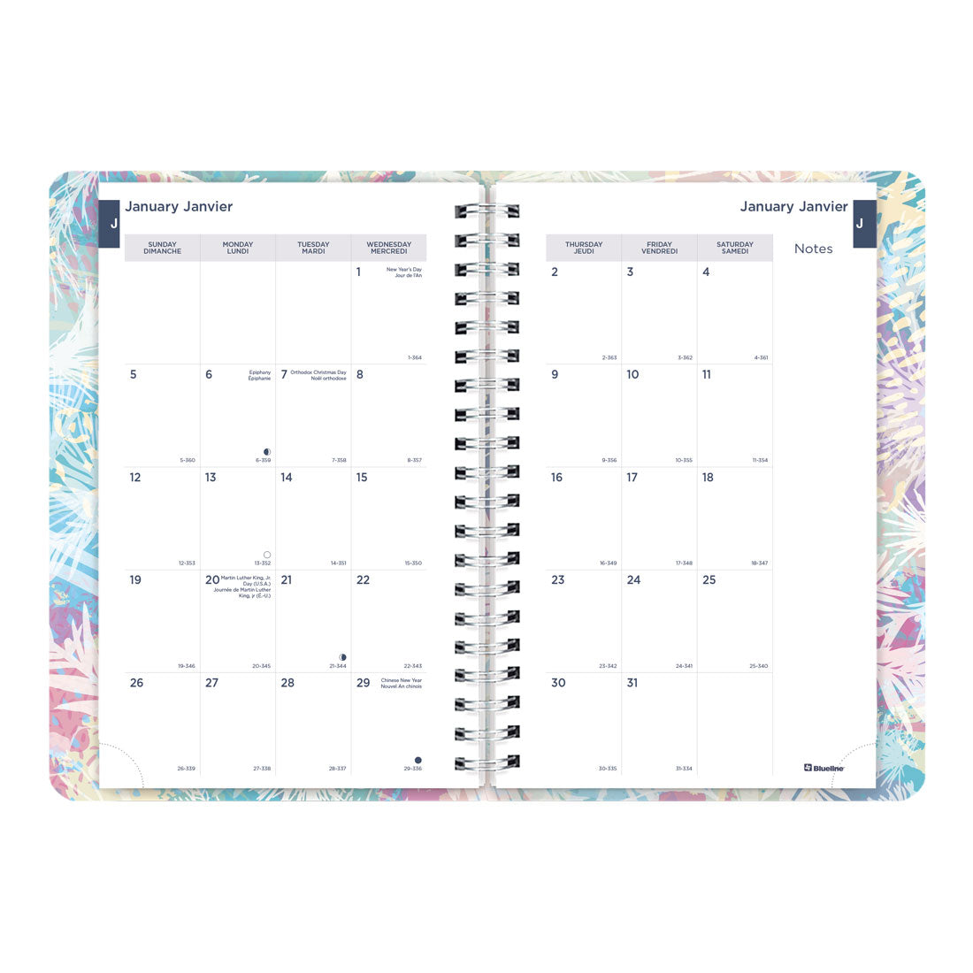 Meadow Weekly/Monthly Planner 2025, Bilingual, C101BG.01