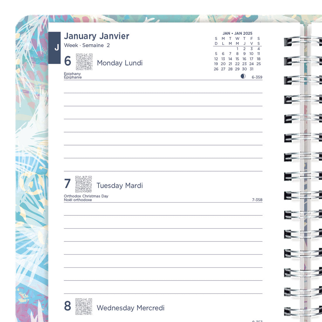 Meadow Weekly/Monthly Planner 2025, Bilingual, C101BG.01