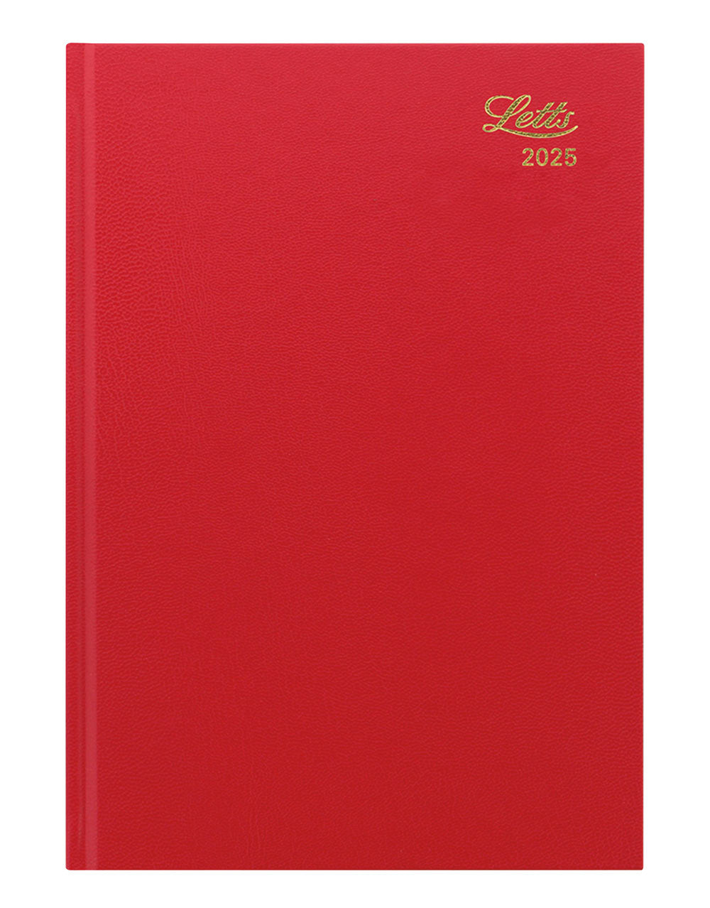 Standard A5 Day to a Page Planner 2025 - English - 25-C10XBY#colour_red