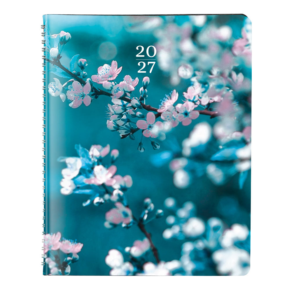 Nature Monthly Planner, 2027 - 16 Months, Bilingual Cherry Blossoms C1200G.03BT-27 Blueline C1200G.03BT #colour_cherry-blossoms