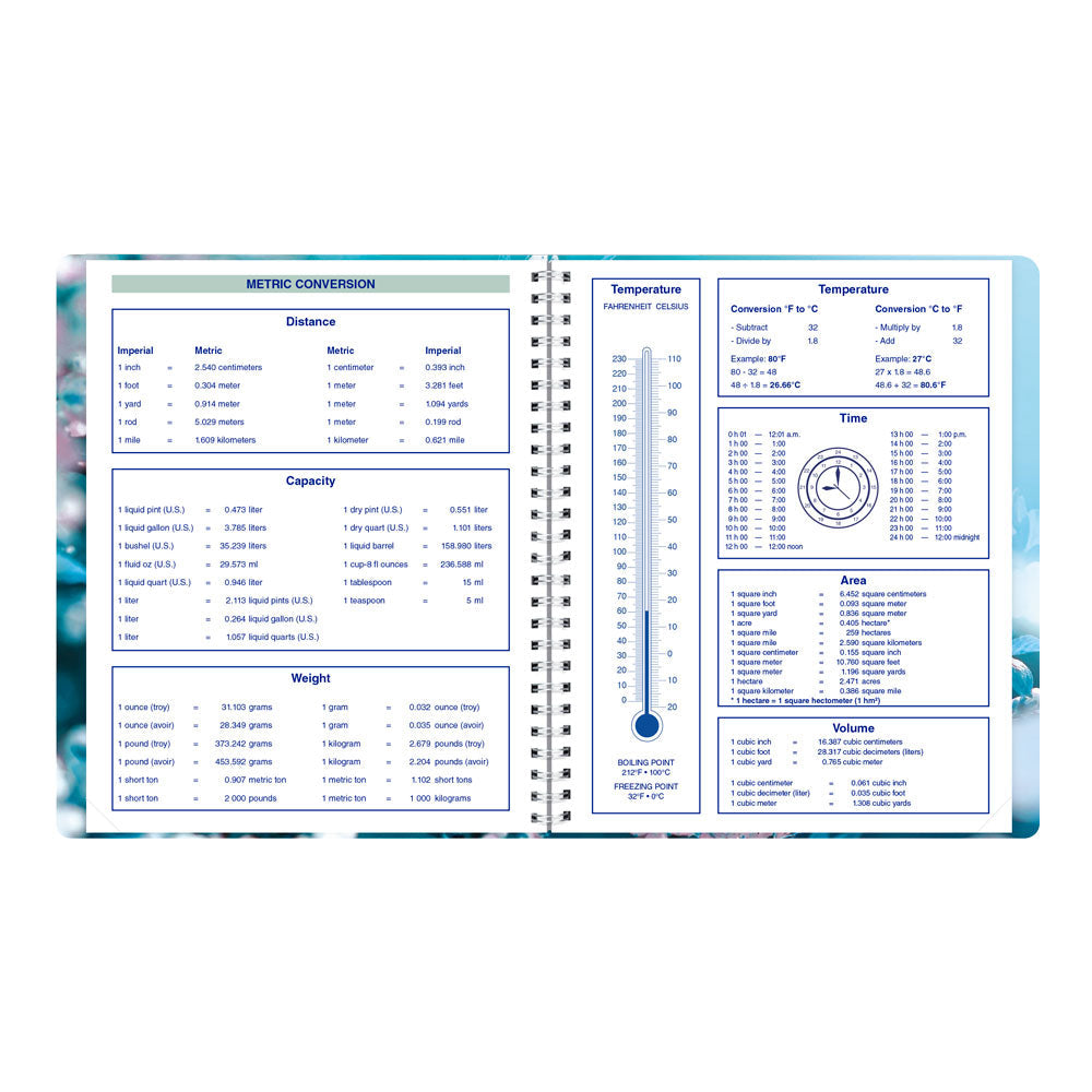 Nature Monthly Planner, 2027 - 16 Months, Bilingual Cherry Blossoms C1200G.03BT-27 Blueline C1200G.03BT #colour_cherry-blossoms