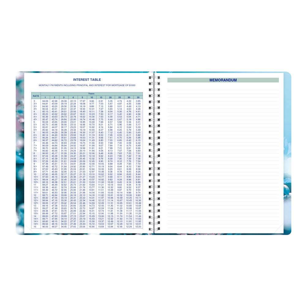 Nature Monthly Planner, 2027 - 16 Months, Bilingual Cherry Blossoms C1200G.03BT-27 Blueline C1200G.03BT #colour_cherry-blossoms