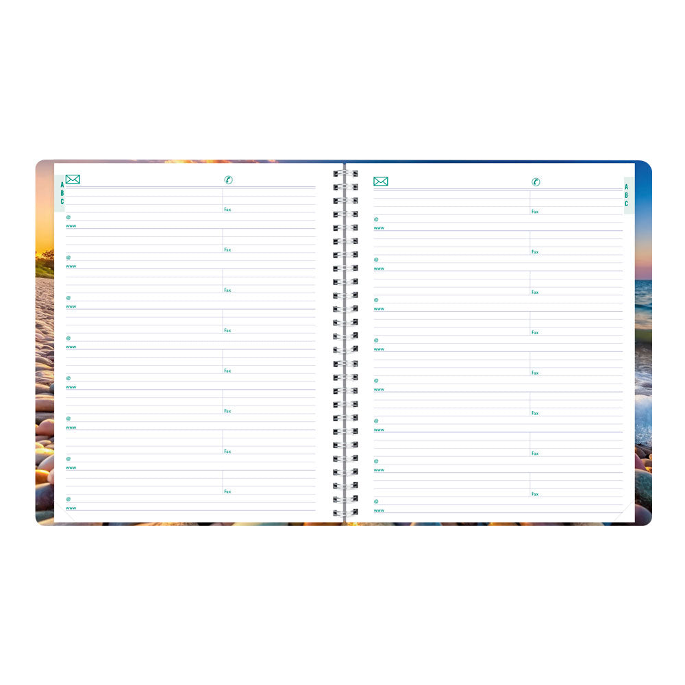 Nature Monthly Planner, 2027 - 16 Months, Bilingual Pebble Beach C1200G.04BT-27 Blueline C1200G.04BT #colour_pebble-beach