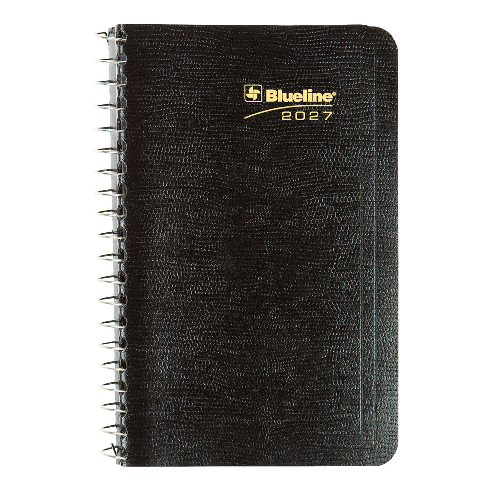 Essential Daily Appointment Book, 2027, Bilingual Black C1501.81BT-27 Blueline C1501.81BT #colour_black
