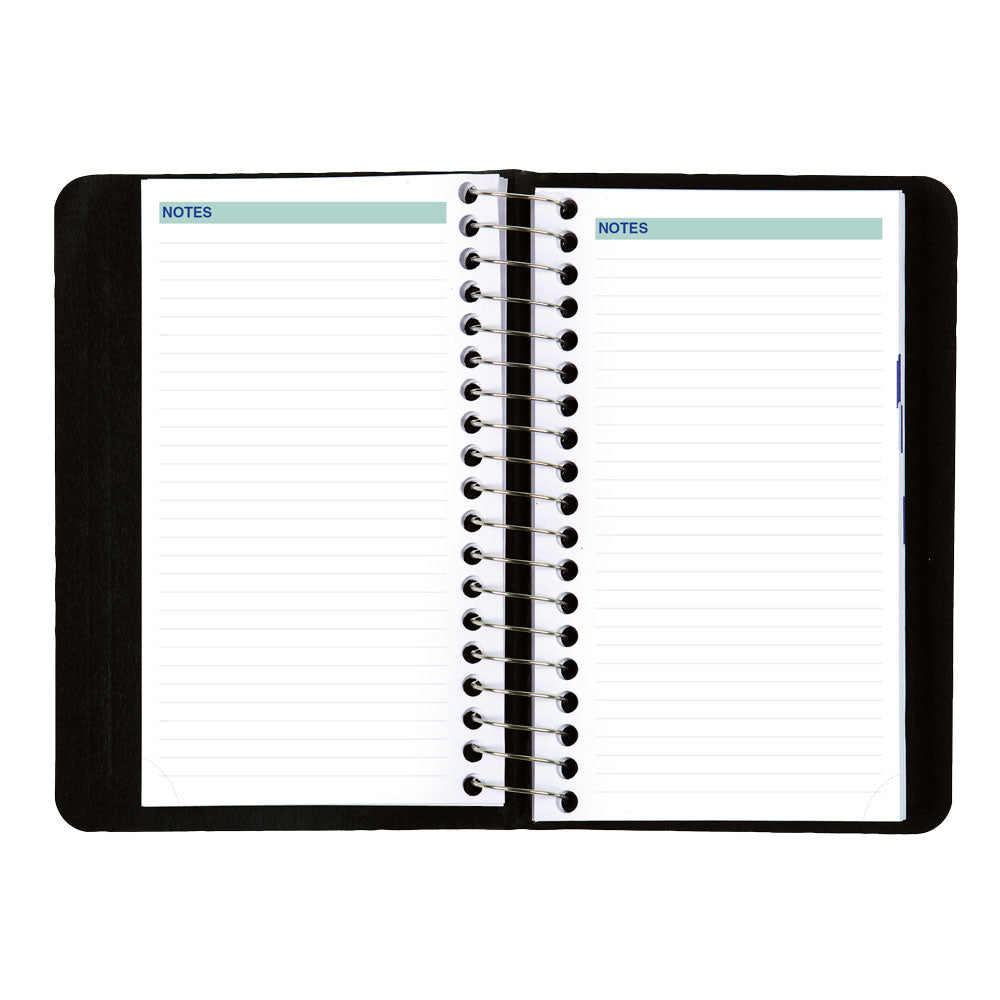 Essential Daily Appointment Book, 2027, Bilingual Black C1501.81BT-27 Blueline C1501.81BT #colour_black