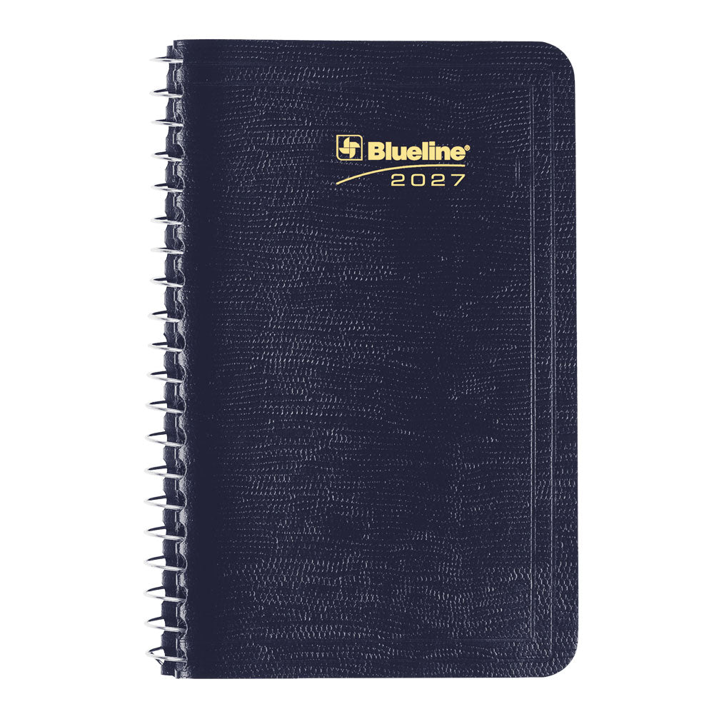 Essential Daily Appointment Book, 2027, Bilingual Blue C1501.82BT-27 Blueline C1501.82BT #colour_blue