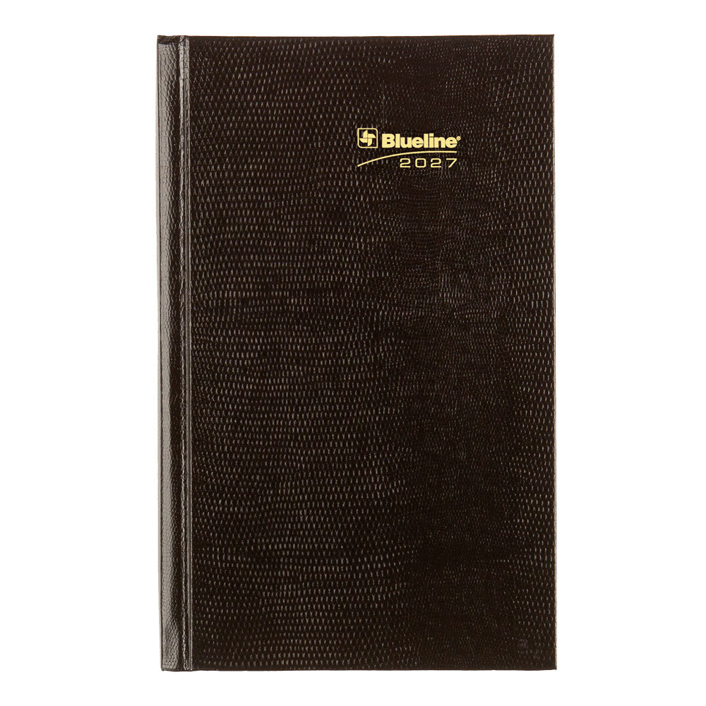 Traditional Daily Appointment Book, 2027, Bilingual Black C1504.81B-27 Blueline C1504.81B #colour_black