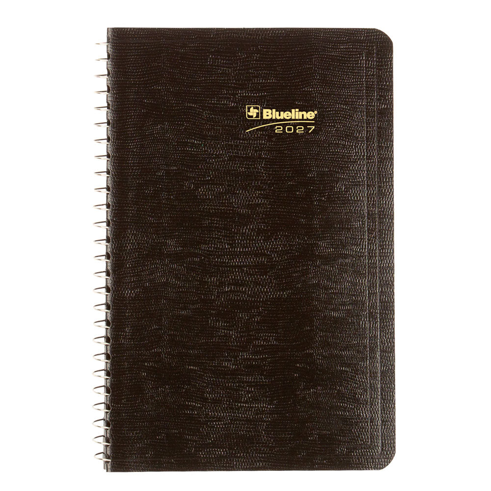 Essential Daily Appointment Book, 2027, English Black C1504.81T-27 Blueline C1504.81T #colour_black