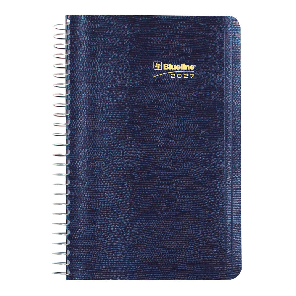 Essential Daily Appointment Book, 2027, Bilingual Blue C1504.82BT-27 Blueline C1504.82BT #colour_blue