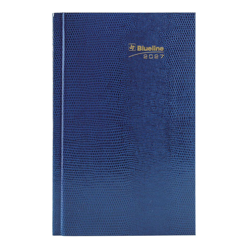 Traditional Daily Appointment Book, 2027, Bilingual Blue C1504.82B-27 Blueline C1504.82B #colour_blue
