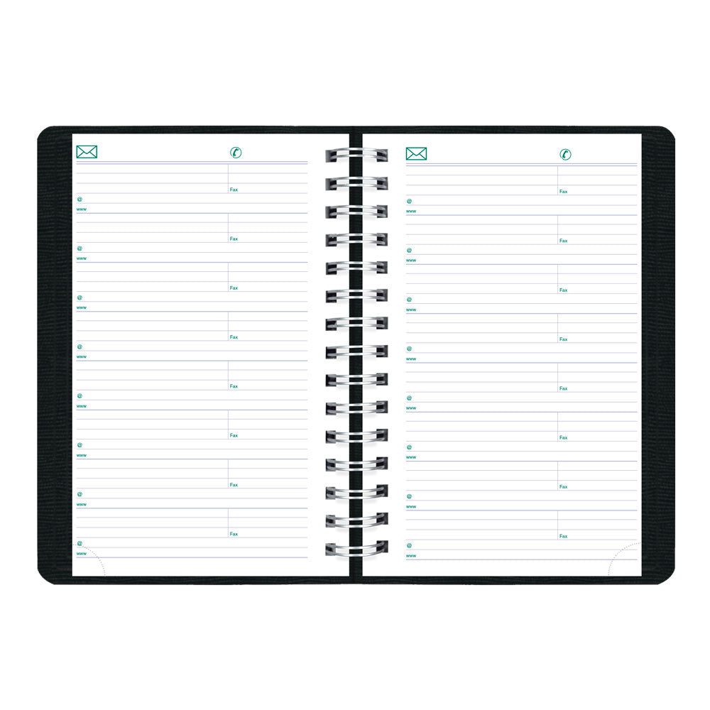 Blueline PlannerPlus™ Daily Appointment Book, 2027, Bilingual, Black C1504N.81BT-27 C1504N.81BT