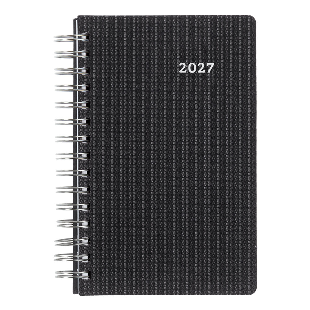 DuraFlex Daily Appointment Book, 2027, Bilingual, Black C1504V.81BT-27 Blueline C1504V.81BT