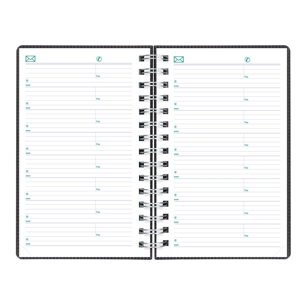 DuraFlex Daily Appointment Book, 2027, Bilingual, Black C1504V.81BT-27 Blueline C1504V.81BT