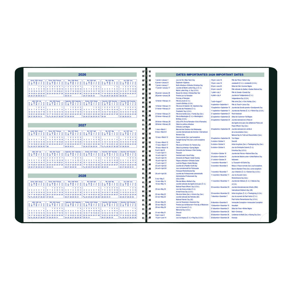Blueline Essential Monthly Planner, 2027, Bilingual C1512.81BT-27 C1512.81BT