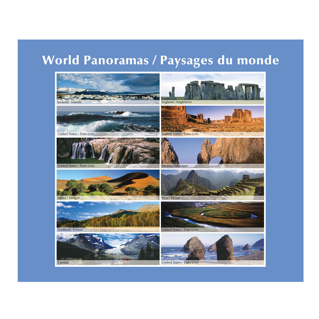 Imagine Collection Wall Calendar 2025, Bilingual, World panoramas, C173104B