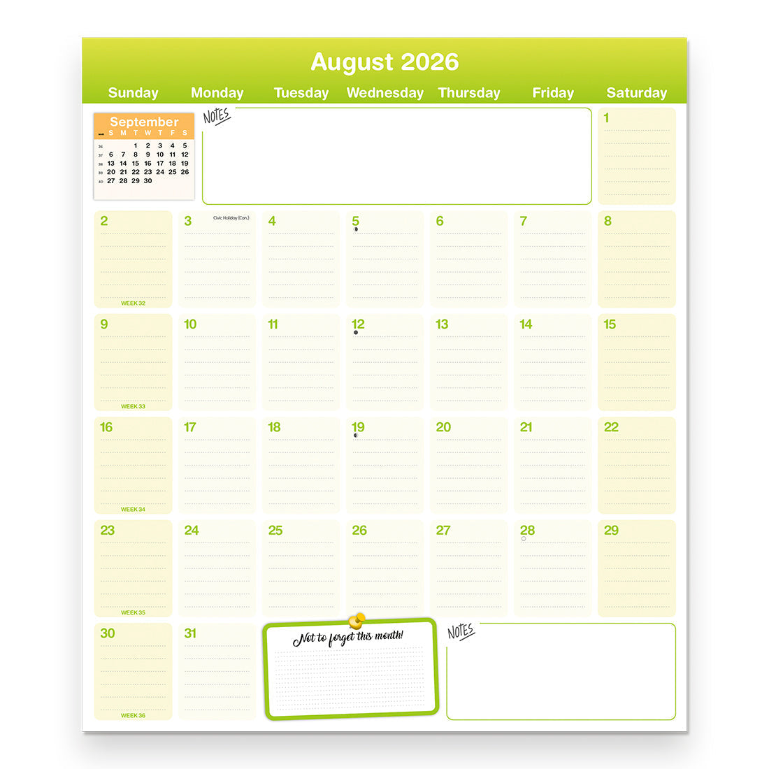 Fridgeplanner™ Maxi Magnet Calendar, 17 Months, 2026-2027, English C174110A-27 Blueline C174110A