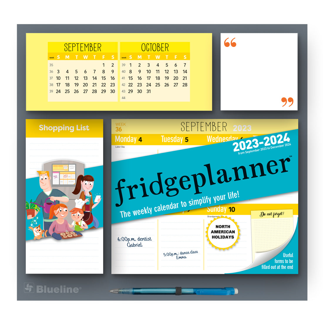 Weekly Magnet Planner/Calendar 2024